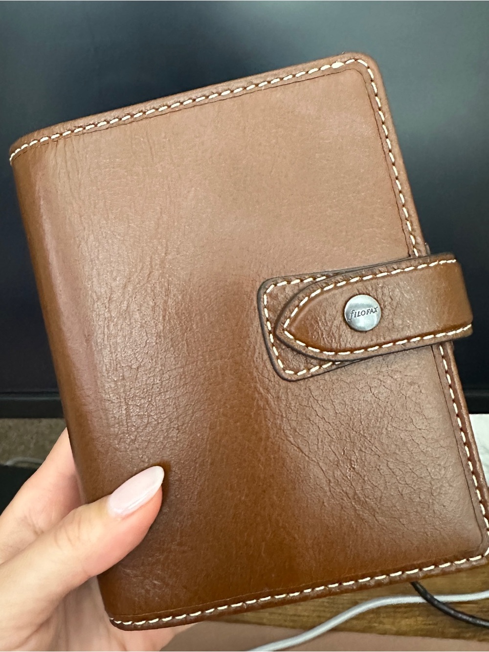 Filofax Pocket Leather Organizer Brown + 2026 Inserts, Refills & Hole Punch